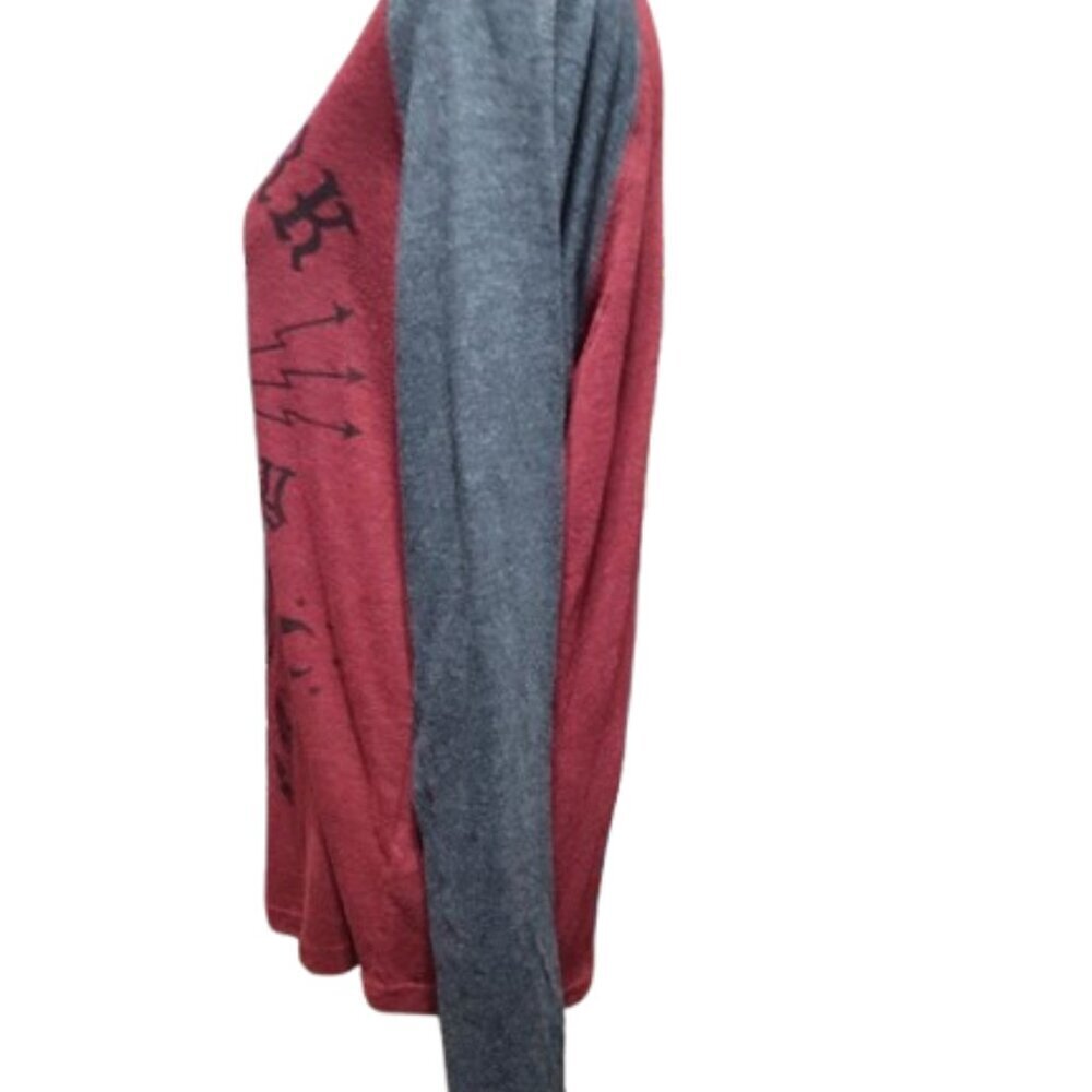 Zoo York Round Neck Long Sleeve Women's' Size M/M/M Skater Shirt Gray, and Red - Picture 2 of 10